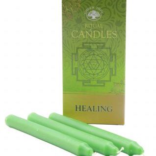 Vela Bujía ritual GREEN TREE Curación-verde